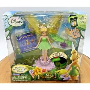 Disney Fairies Tinkerbell Figure-My Wings Magically Flutter 2008 Playmates New